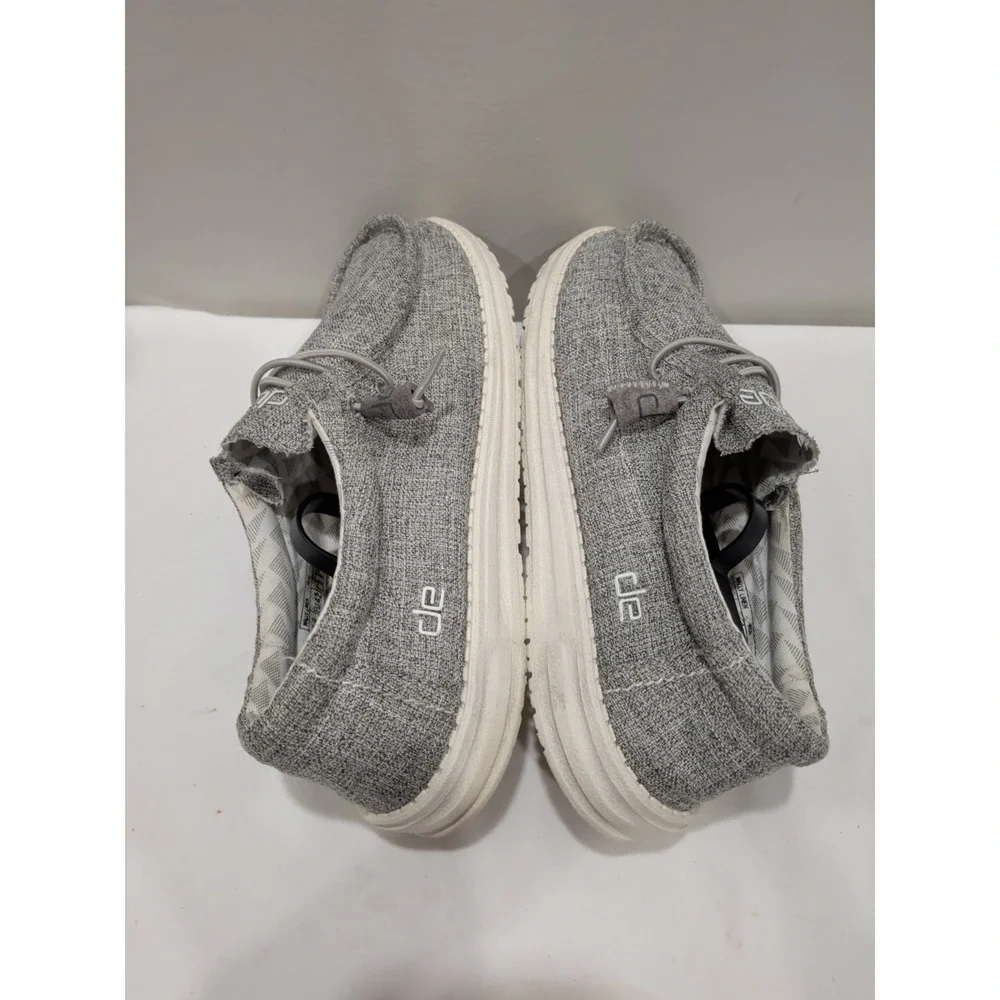 Hey Dude Wally Linen Iron Loafers Shoe Men's Sizes US 9